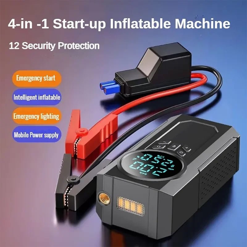 RoadShield™ 3-in-1 Emergency Jump Starter & Tyre Inflator - My Store