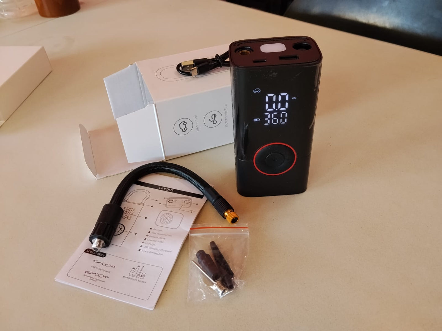 RoadShield™ Smart Portable Tyre Inflator Pro | 150 PSI Cordless Air Compressor - Roadshield